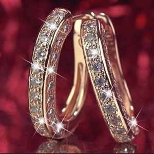 2/$25 Gold Rhinestone Earrings